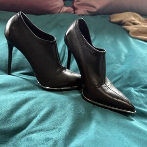 Alexander Wang Leather Cara Ankle Boots 38